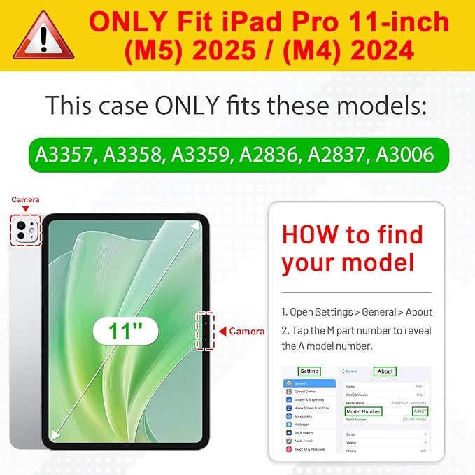 Fintie Hybrid Slim Case for iPad Pro 11-inch (M5) 2025 / (M4) 2024 - [Built-in Pencil Holder] Shockproof Protective Cover with Clear Transparent Back Shell, Cloudy Marble