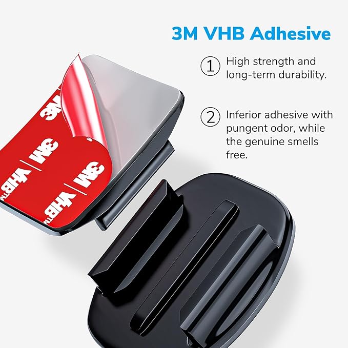 Helmet Sticky Mounts Adhesive Buckle Mount Screw Accessory Kit Compatible with GoPro Hero 13 12 11 10 Max 9 8 7 6 5 Session DJI Osmo Insta360 AKASO Action Cameras (12 in 1)