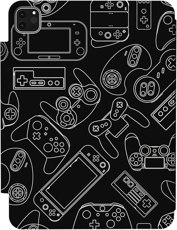 Case for iPad Air 13 Inch M4/M3/M2 (2026/2025/2024), iPad Pro 12.9” 6th/5th/4th/3rd Generation Case, Origami Trifold Multi-Angle Stand, Magnetic Flap, Slim Shell Full-Protective Cover, Game