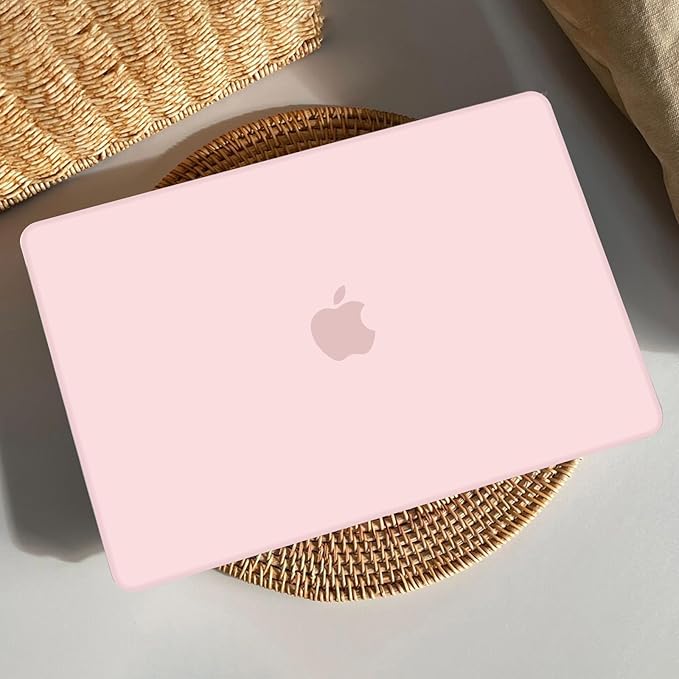 AKIT Compatible with MacBook Neo Case 13 inch 2026 A3404, Slim Matte Hard Shell Laptop Case+Screen Protector+Keyboard Cover for MacBook Neo 13 inch, Chalk Pink