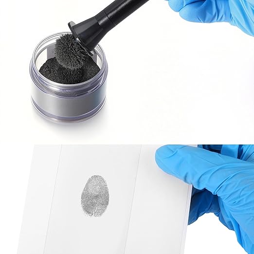 Marspark 50 Pcs Fingerprint Lifting Pads Fingerprint Lifting Tape Finger Print Forensic Science Kit Clear for Forensic Most Occupations