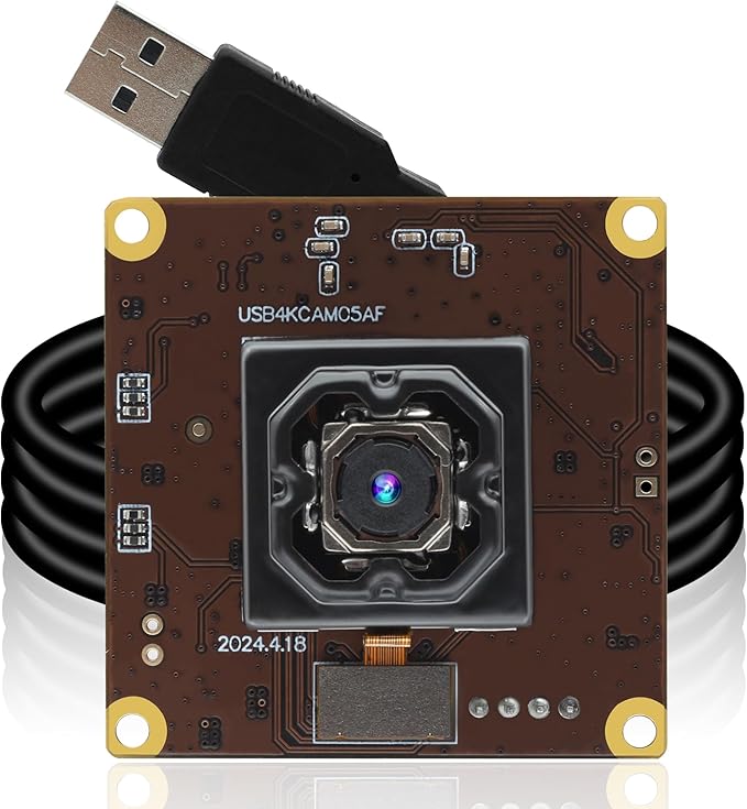 ELP 11MP 4K 30fps USB Camera Module for PC, 90 Wide Angle Webcam with IBIS Anti-Shake, Auto Focus, UVC USB2.0 for Live Streaming, Monitoring 3D Printer