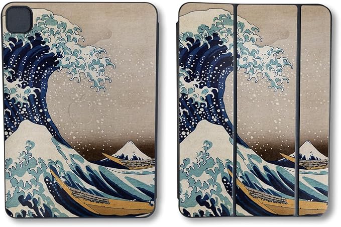 Skin Compatible with Apple Smart Folio for iPad Pro 11-inch (M4/M5) 2025 - Great Wave of Kanagawa - Premium 3M Vinyl Protective Wrap Decal Cover | Crafted in The USA by MightySkins