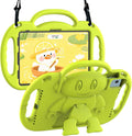 Kids Case for iPad A16 11" 2025 (11th Gen) & 10th Generation 10.9" 2022 & iPad Air 11" M3/M2 & Air 5th/4th Gen & Pro 11, Durable Shockproof Cover with Shoulder Strap Handle Stand, Light Yellow