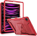 VIKESI Kickstand Protective Case for iPad Pro 12.9 6th / 5th / 4th / 3rd Generation (2022/2021/2020/2018 Released), Matte Frosted Scratch Resistant Back, TPU Shockproof Frame, Burgundy Red