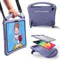 Bam Bino Space Suit, iPad Air 11 Inch Case Kids(M2/M3/M4), iPad Pro 11inch(M4/M5), iPad A16(11thGen), iPad 10thGeneration, Built-in Screen Protector, Handle, Kick Stand, Shoulder Strap (Nebula Violet)