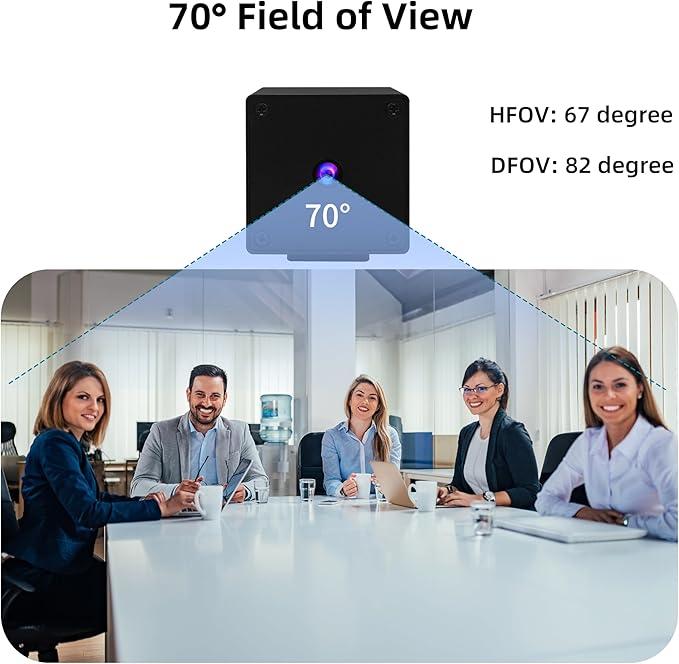 48MP Autofocus USB Camera - 4K UVC Mini Webcam with Metal Case, 8000x6000P 70 Degree No Distortion Lens PC Camera for Linux/Raspberry Pi, Plug & Play for Industrial/Lightburn/Video Conference