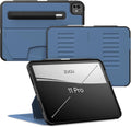 Zugu Case for iPad Pro 11 (M4/M5) 2024/2025, Slim Protective Cover with Apple Pencil Holder, Auto Wake/Sleep, Multiple Viewing Angles, iPad Pro 11 Inch Cover, Phone Protector, Slate Blue