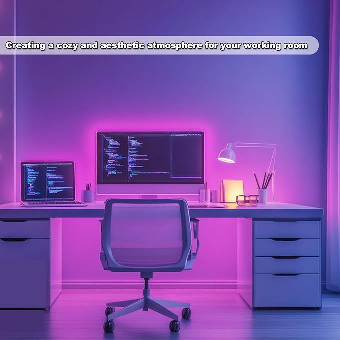 Pink LED Strip Lights USB 5V 4.9ft Small Dimmable COB Light Strip with USB Dimmer Switch for Bedroom, Gaming Setup, TV Backlighting, Vanity Mirror, DIY Crafts, Pink Room Decor