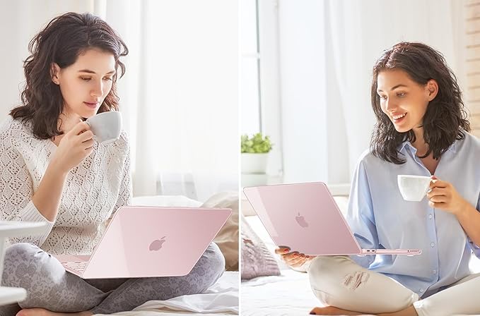 Tuiklol for 2026 MacBook Neo 13 Inch A18 Pro Chip Case, (Model A3404) Anti-Scratch Anti-Drop Slim Hard PC Shell Case with Shockproof Protective MacBook Neo Laptop Cover, Clear-Pink