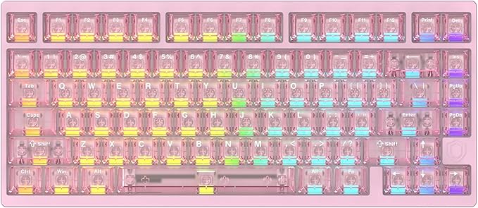 IROK MG75PRO 81 Keys Wired Magnetic Switch Mechanical Keyboard, Hall Effect, 8KHZ/ARGB/CNC Aluminum, Gasket Structure Gaming Keyboard(Pink)