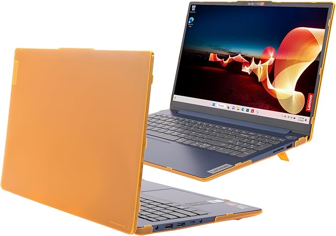mCover Case Compatible ONLY for 2022-2024 15" Lenovo IdeaPad Slim 3 ｜ 3i 15ABR8 / 15AMN8 / 15IAH8 / 15IAN8 / 15IRH8 / 15IRU8 Windows Computers (NOT Fitting Any Other Lenovo Models)- Orange