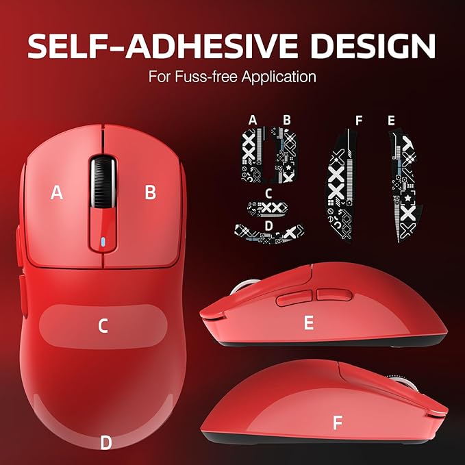 ATTACK SHARK X3 Wireless Gaming Mouse, 49g Bluetooth/2.4G/USB-C Ergonomic Computer Mouse, PAW3395 26K DPI Sensor, 200h Battery Life, Programmable Buttons Griptape, Gaming Accessories for PC/Laptop/Mac