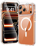 toushion 3 in 1 for iPhone 17 Pro Max Case Clear Bumper,Fits MagSafe, Yellowing-Resistant Acrylic Back, Shockproof Guard Corners, Military-Grade Protection for Phone Cover 6.9 inch