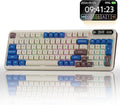 KZZI Z98 Wireless Mechanical Keyboard, Smart Display & Knob, BT5.0/2.4GHz/USB-C, Hot Swappable Custom Keyboard, Pre-lubed Linear Switches, Gasket Mount, RGB Creamy Gaming Keyboard