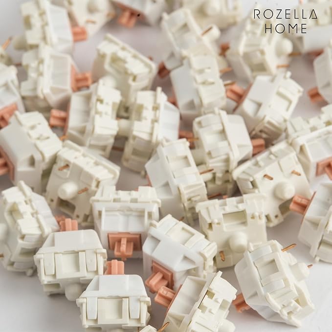 Holy Panda Tactile Switches, 67g, Pre Lubed, 3Pin MX, for Gaming Mechanical Keyboard Hot Swap RGB DIY with Switch Puller (35 PCS)