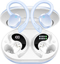 Wireless Earbud, Bluetooth 5.4 Headphones IP7 Waterproof for Sport, 48H Running Wireless Earphones with ENC Noise Cancelling Mic, Deep Bass Over Ear bud with Earhooks for Android, iOS, Workout, Gym