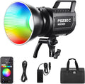 NEEWER 230W High Power RGB LED Video Light, APP/2.4G Control, 2500K-7500K 23000lux/1m COB Continuous Output Lighting, 17 Effects CRI95+ Bowens Spotlight for Studio Photography Video Recording, FS230C