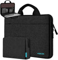 Hseok 13 14 inch Laptop Case Sleeve with Small Case,TSA Computer Handbag Compatible with MacBook Neo/Pro 14 M5/M4/M3/M2/M1,All Models 13.3" MacBook Air/Pro,XPS 13/14,Most 13-14 Notebooks,Black