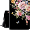 Vimorco for iPad 9th/8th/7th Generation Case, for iPad 9th Generation Case,for iPad 10.2 Cases 10.2-inch Cover, Auto Sleep/Wake, for iPad Cover 9th Gen Multi-Angle View, Butterfly Flower