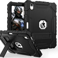 Grifobes Case for iPad mini 7 (A17 Pro) 2024 / Mini 6 2021 8.3 inch, Heavy Duty Shockproof Rugged Cover with Pencil Holder Stand, for I Pad Mini 7th/6th Gen 8.3" Case (Black)