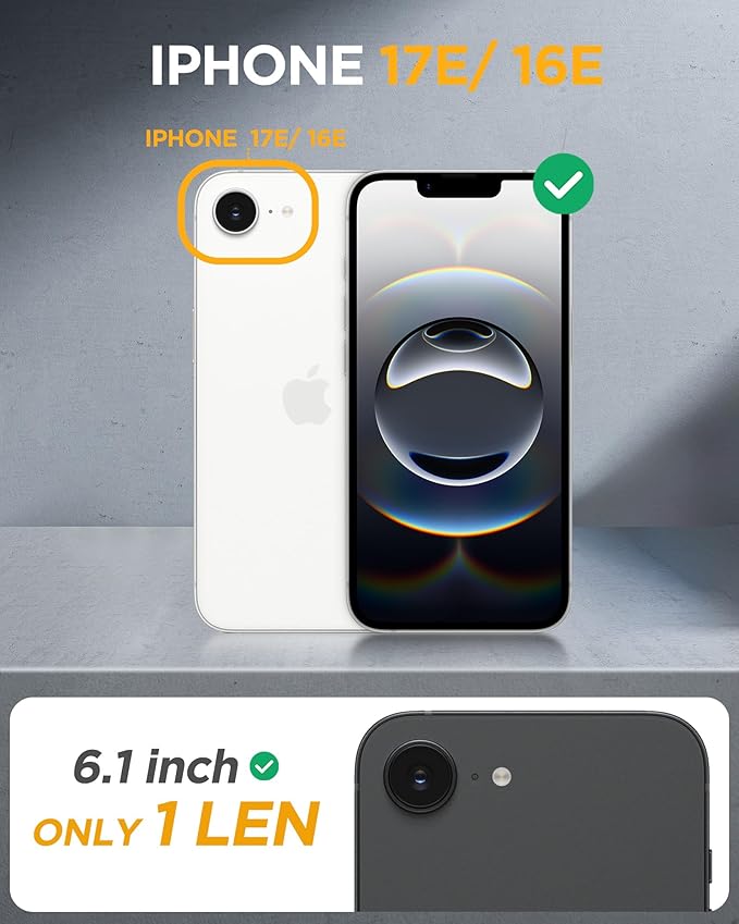 Miracase for iPhone 17e Case & iPhone 16e Case, Full-Body Phone with Built-in Glass Screen Protector, [Magnetic with MagSafe] Military Drop Proof 17 E/ 16 E Cover Bumper 6.1 inch, Green