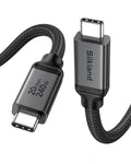 Silkland USB 4 Cable Long for Thunderbolt 4 Cable 16.5FT/5M, 20Gbps Data Sync, 5K/4K@60Hz, 240W Charging, USB C Thunderbolt Cable, Compatible for MacBook, Monitor, Dock, iPhone 17, VR Headset, Camera