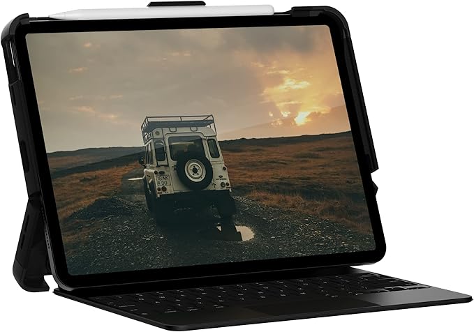UAG Designed for iPad Pro 11" (4th Gen 2022, 3rd Gen 2021) Case Scout (Requires use of Smart Keyboard) Protective Cover with Apple Pencil Holder, Black by URBAN ARMOR GEAR
