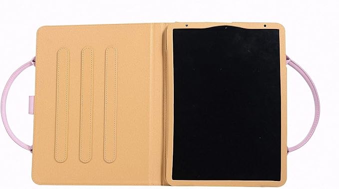 Handbag Case for iPad mini 7 (A17 Pro) 2024/iPad Mini 6 2021 8.3", Techcircle Cute Bowknot Pocket Wallet Folio Stand Dual Handle PU Leather Carrying Case, Auto Sleep/Wake, Pink