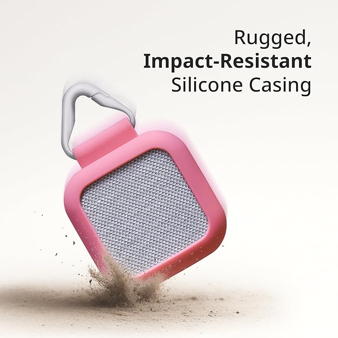 BoT Talk® GPS Tracker for Kids with Cherry Silicone Case - AI-Powered GPS Tracker with Audio, Real-Time Tracking & Alerts - Compact Kids Tracking Device with Monthly Subscription, Made in Japan