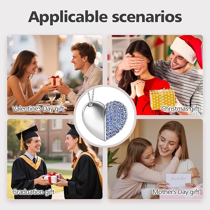 USB 2.0 Flash Drive,Cute Romantic Heart Shape USB Memory Stick,Thumb Drive for Photos, Music, Files Storage (Blue, 32, GB)