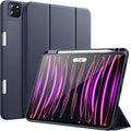 JETech Case for iPad Pro 11 Inch 2022/2021/2020 Model (4th/3rd/2nd Generation), with Pencil Holder, Support 2nd Pencil Charging, Slim Tablet Cover with Soft TPU Back, Auto Wake/Sleep (Deep Navy)