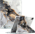 Fintie Rotating Case for iPad Pro 12.9-inch 6th Generation 2022-360 Degree Swiveling Protective Cover with Pencil Holder, Auto Sleep/Wake, Also Fit iPad Pro 12.9" 5th/4th/3rd Gen, Cloudy Marble