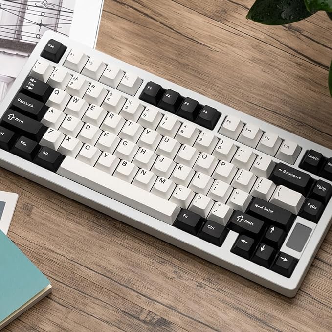 OOCTPK Chilkey ND75 Aluminum Keyboard 75% Percent Wireless Gaming Mechanical Keyboard with LCD Screen, Quick Assembly, BT/2.4G/USB-C, Hot Swappable Per-Key RGB Custom Key Board for Laptop Office PC
