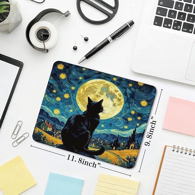 Mouse Pad for Gaming & Office - (11.8"×9.8") Small Desk Mat with Smooth Surface and Stylish Design for PC, Home Office Decor and Work