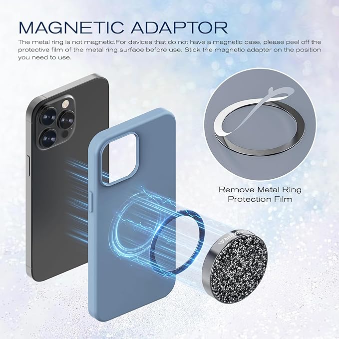 DIGIERA 1TB Magnetic Portable SSD, USB-C 3.2 Gen 2x2 External Solid State Drives w/Speeds Up to 2000MB/s, Compact & Durable, Compatible with iPhone 15/16 Series and Other USB-C Devices, Diamond Black