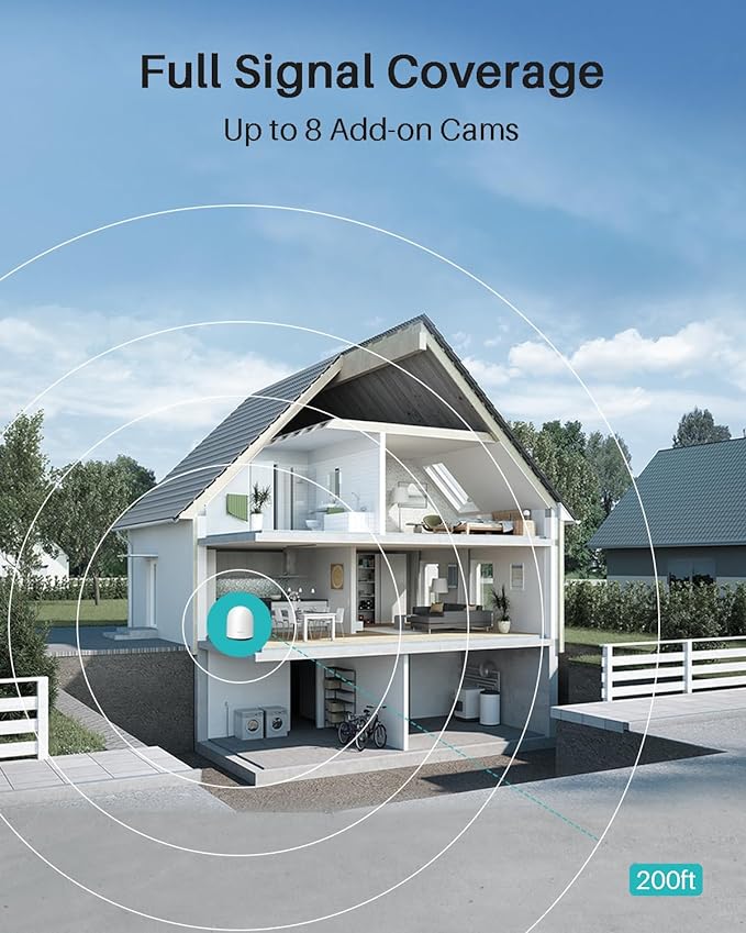 WUUK Solar Security Cameras Wireless Outdoor, Home Surveillance System, 2K, No Monthly Fee, Motion Alert, Night Vision, 2.4/5 GHz WiFi, 32G Local Storage, Compatible with Alexa & Google, 4-Camera Kit