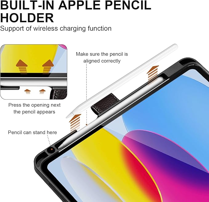 Genuine Leather Case for iPad 11th Gen 11" (2025/A16) & 10th Gen 10.9" (2022) | Slim Protective Cover with Adjustable Stand, Magnetic Closure, Auto Wake/Sleep, Premium Leather | Dark Brown