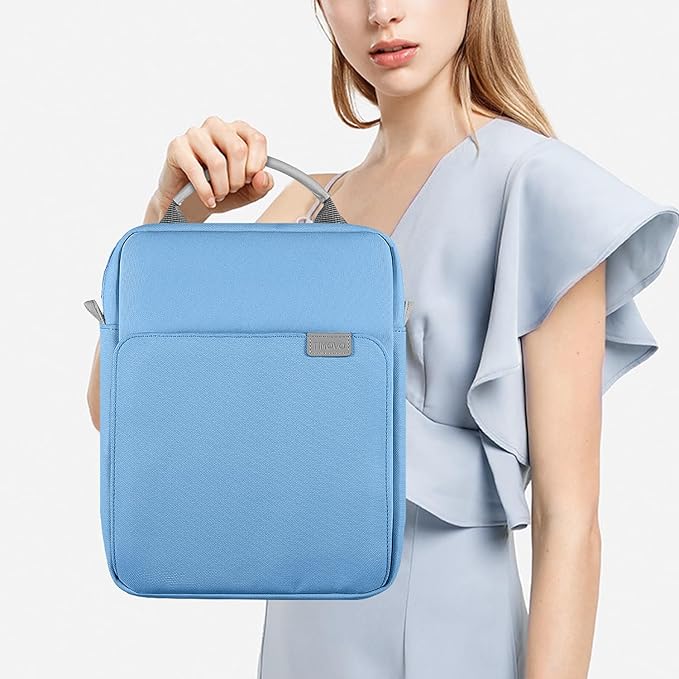 TiMOVO 9-11 Inch Tablet Sleeve Bag with Shoulder Strap for iPad 11-inch A16 2025, iPad 10th Gen. 10.9"/10.2", Galaxy Tab A9+/A11Plus 11", Dusty Blue