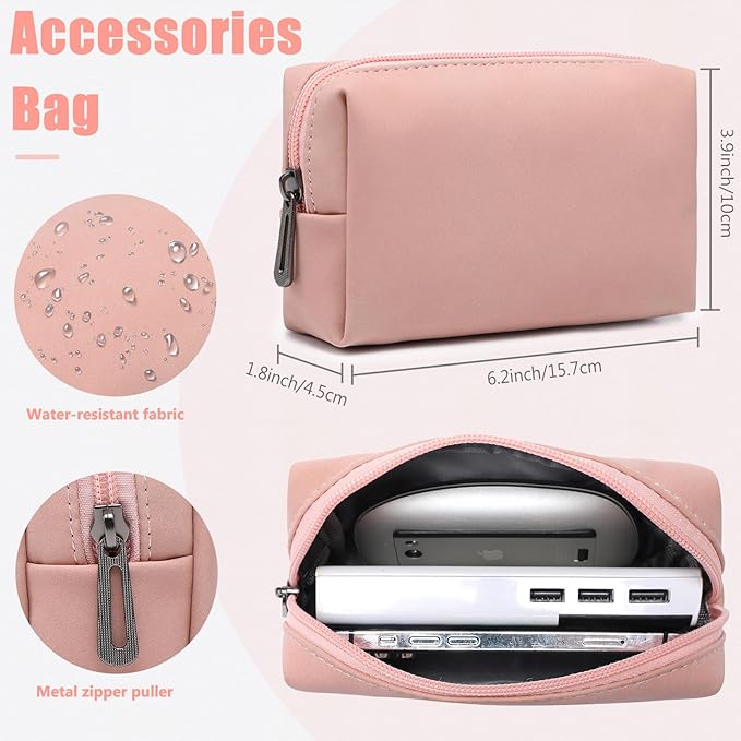 HYZUO 15-16 Inch Laptop Case Bag Sleeve with Stand Feature for MacBook Pro 16 M5/M4/M3/M2/M1 Pro/Max 2026-2019, XPS 15, MacBook Pro 15 2015-2012, Samsung Galaxy Book Flex 15, Pink