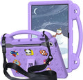 AKABEILA Compatible with Lenovo Tab P12 12.7 inch(2023) Tablet Case, Lightweight Shockproof Protective Case with Stand Handle & Shoulder Strap for Girl Kid Gift- Light Purple