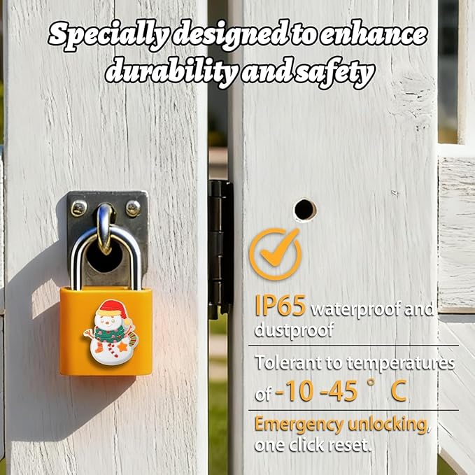 UMIKSMART Fingerprint Padlock, Keyless Fingerprint Padlock with USB Charging, Smart Keyless Padlock for School Locker, Gym Locker, Backpack and Travel Bag, Gift for Kids, Teens and Friends