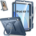 Fintie Case for iPad Air 11-inch M4/M3/M2 (2026/2025/2024), iPad Air 5th/4th Generation (2022/2020) 10.9 Inch - [Tuatara Magic Ring] 360 Degree Rotating Stand Cover with Screen Protector, Ocean Blue