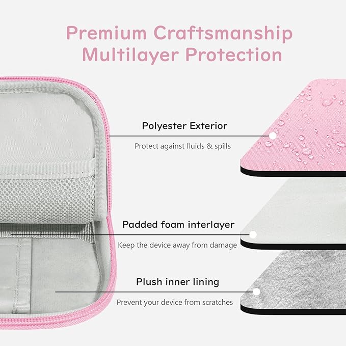 Dadanism 9-11 Inch Tablet Sleeve Padded Carrying Case for iPad (A16) 11th Gen 11", iPad 10th Gen 10.9", iPad Air M4/Pro M5 11", iPad Air 5/4, iPad 9/8/7th Gen, Galaxy Tab A11+ Plus 11", Flowers Pink