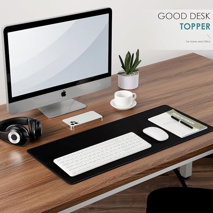 Dizzy Balloon Large Extended Mouse Pad with Durable Stitched Edges, 35.43"x11.81"x0.12", Mouse Mat Desk Mat for Home and Office, Black Large Gaming Mousepad, Keyboard Mat with Non-Slip Rubber Base