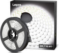 Lepro 12V LED Strip Light, Flexible, SMD 2835, 16.4ft Tape Light for Home, Kitchen, Party, Christmas and More, Non-Waterproof, Daylight White(Not Include Power Adapter)