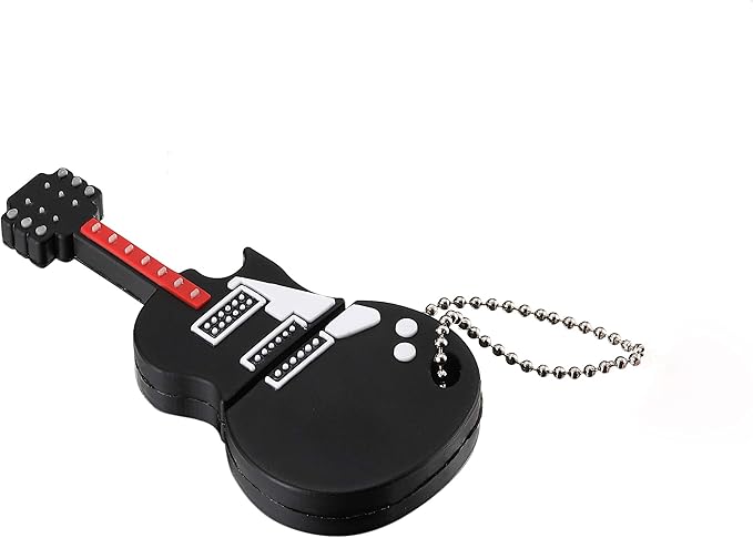 USB Flash Drive, 8GB / 16GB / 32GB USB2.0 Cute Shape USB Memory Stick Date Storage Pendrive Thumb Drives (32GB, Mini Guitar)