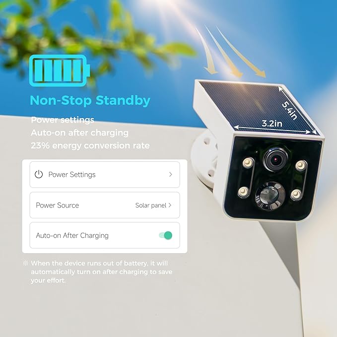 Vicohome 4CG6L Best 2K Solar Security Camera Wireless Outdoor System,No NVR Needed,Battery Powered,Easy to Setup,Motion Detection,Two Way Audio,Color Night Vision,SD Slot,180 Days Exchange Policy