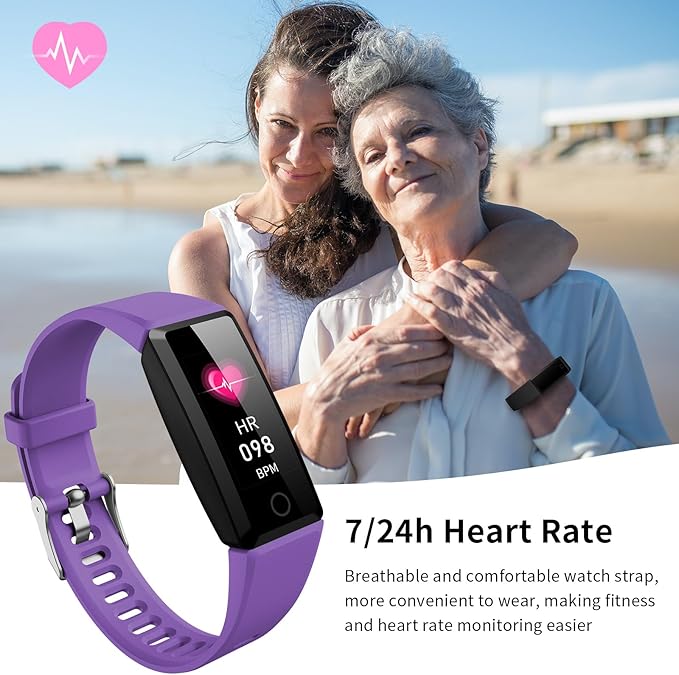 WELESS Fitness Tracker with 24 Hour Heart Rate Monitoring Sleep Monitoring Fitness Watch with Pedometer IP68 Waterproof Smart Bracelet with Step Tracker for Women Men