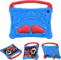 Dteck for iPad Air 3rd Generation and iPad Pro Case 10.5" 2019/2017 Release, Cute Boxing Shockproof Hard Case with Handle/Kickstand/Shoulder Strap, Protective Lightweight Kids-Friendly Cover, Blue